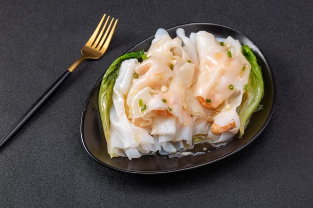 Shrimp Cheung Fun Rice Roll.