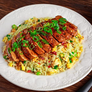 Chinese Roast Chicken with Chicken Fried Rice