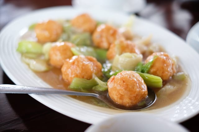 Shrimp with Lobster Sauce.
