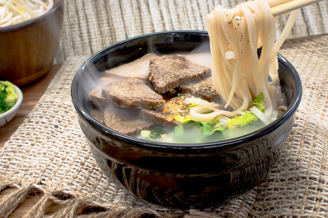Special Beef Noodle Soup with Beef Brisket.