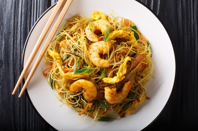 Singapore Curried Noodles.