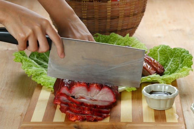 Roast Pork Char Siu with Chicken Fried Rice.