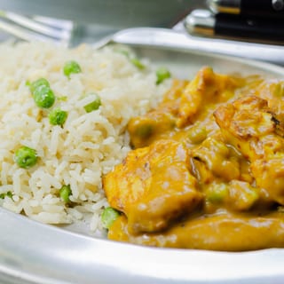 Curry Chicken with Chicken Fried Rice