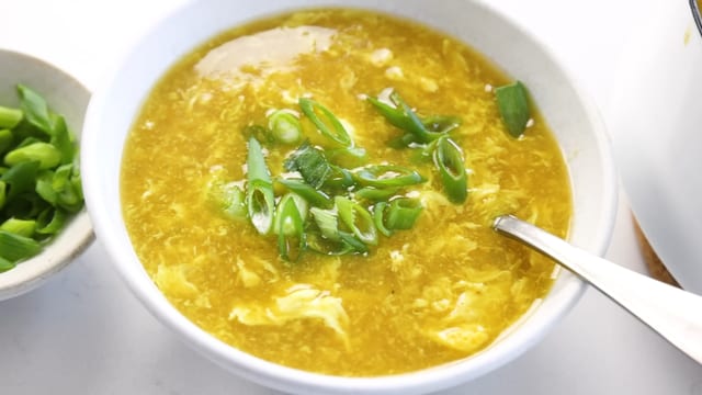 Wonton Egg Drop Soup.